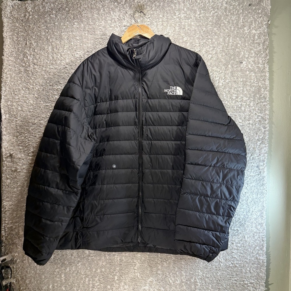 North Face Minoqua Puffer Down Jacket 550 Men XXl Black Quilted Outdoor